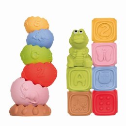 Tullo Klocki sensoryczne, piramida sensoryczna - zestaw edukacyjny Montessori 13 szt.