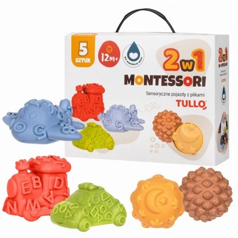 Tullo Sensoryczne pojazdy z piłkami 5 szt. Tullo Sensoryczne pojazdy z piłkami 5 szt.
