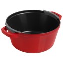 Zestaw 2 naczyń żeliwnych z pokrywką STAUB 40508-384-0 - czerwony 24 cm