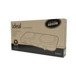 ELDOM KUCHENKA ELEKTRYCZNA 2 PŁYTOWA, MOC MAX. 260