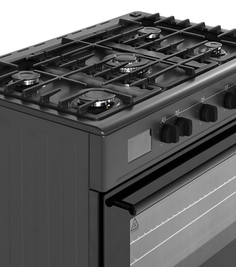 Kuchnia gazowo elektryczna Ravanson KWGE-K90A Cheff Modern Black (czarny)