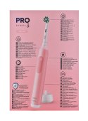 Szczoteczka Oral-B Pro 3 3900N Black/Pink +2 rączka