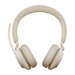 Słuchawki nauszne bezprzewodowe Jabra Evolve2 65 MS stereo Link380a, beige + stand
