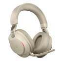 Słuchawki nauszne bezprzewodowe Jabra Evolve2 85 MS Stereo Link380c, beige + stand