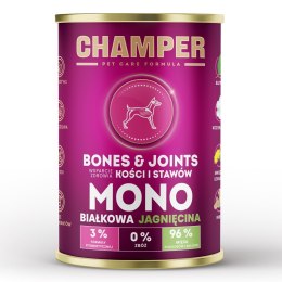 CHAMPER BONES&JOINTS MONOBIAŁKOWA jagnięcina mokra karma dla psa 400g