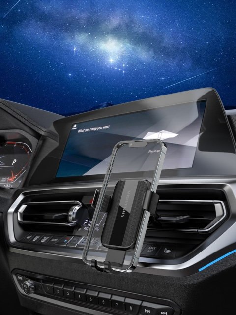 Uchwyt samochodowy do telefonu Vention 4.7 do 7.2 cala czarny