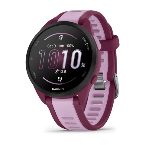 Zegarek sportowy Garmin Forerunner 165 Music AMOLED 43mm Berry Lilac