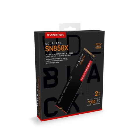 Dysk SSD WD Black SN850X WDS200T2X0E (2 TB ; M.2; PCIe NVMe 4.0 x4)