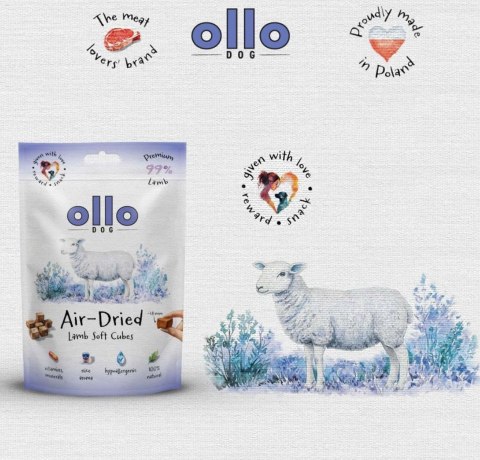 Ollo Air Dried Lamb Cubes dla psa 80g