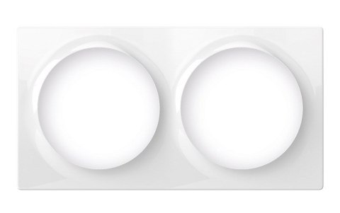 Podwójna ramka ozdobna FIBARO Double Cover Plate, biała (FG-Wx-PP-0003-8)