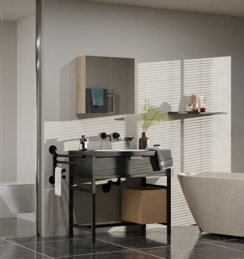 SZAFKA ŁAZIENKOWA POLA 2 DRZWI LUSTRO SONOMA