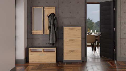 SZAFKA NA BUTY PAULA ANTRACYT/ARTISAN