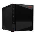 NAS Asustor AS5404T; Tower; 4x (3.5" SATA HDD/ 2.5" SSD); Intel Celeron N5105; 4GB DDR4 SODIMM (max. 16GB), 2x 2.5GbE  4x M.2 22