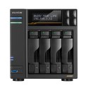 NAS Asustor AS6804T; Tower; 4x (3.5" SATA HDD/ 2.5" SSD); AMD Ryzen Embedded V3C14; 16G ECC DDR5 SODIMM (max. 64GB), 2x 10GbE, 2
