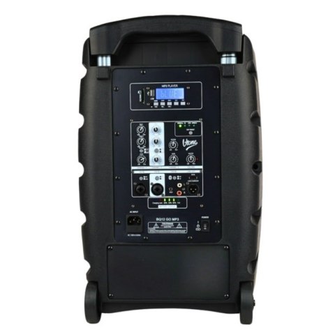 V-TONE BQ12 GO MP3 - Kolumna aktywna akumulatorowa czarna, Bluetooth, TWS, USB, SD, DSP, AUX, pilot na podczerwień, 2x mikrofon 