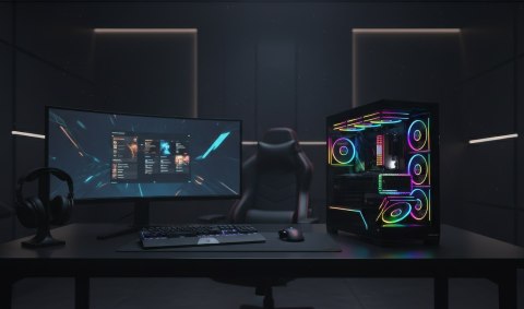 MODECOM OBUDOWA VOLCANO STELLAR PLUS ARGB MIDI 8F BLACK