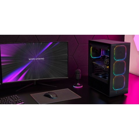 TACENS MARS MC-NEBULA 4x120mm ARGB ATX- obudowa