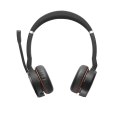 Słuchawki nauszne Jabra Evolve 75 SE UC Stereo Link380a, czarne + stand