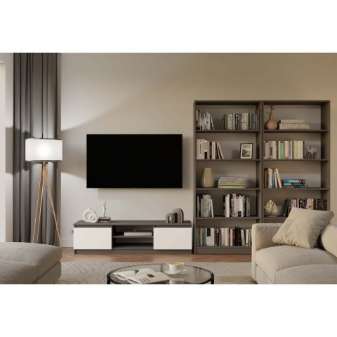 REGAŁ NA KSIĄŻKI 80 CM ANTRACYT