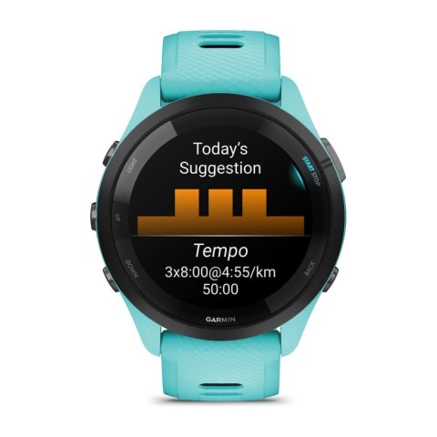 Zegarek sportowy Garmin Forerunner 265 AMOLED 46mm Błękitny