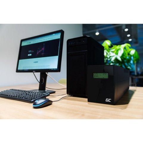 GREEN CELL ZASILACZ AWARYJNY UPS08 POWER PROOF 1000VA 700W (WYPRZEDAŻ)