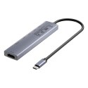 UNITEK HUB USB-C 7W1 PD 100W HDMI 2.0 Z PRZYCISKIEM ON/OFF