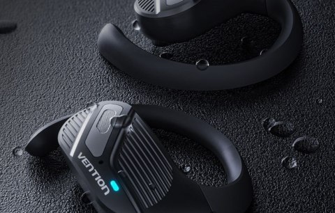 Słuchawki bezprzewodowe Vention OpenBeat z otwartą konstrukcją BT 5.4 czarne