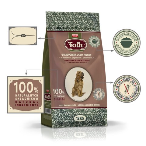 FOLK Staropolska uczta mięsna z królikiem, jagnięciną i przepiórką 12kg
