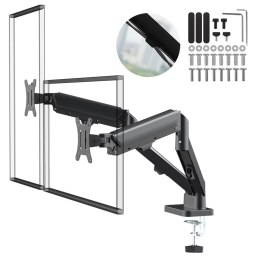 MACLEAN UCHWYT NA 2 MONITORY, SPRĘŻYNA GAZOWA, 17