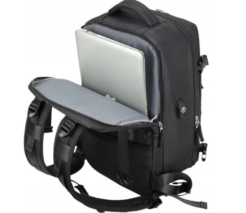 Plecak podróżny kabinowy NOVEEN CTB400, 40x20x25cm, czarny