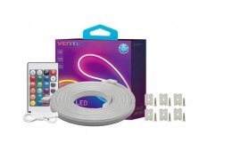 Taśma LED Vention Silicone Neon z pilotem IR i zasilaczem DC 12V 5m