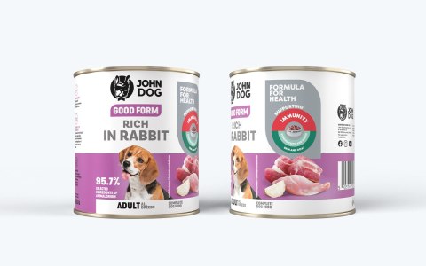 John Dog GOOD FORM DOROSŁY W KRÓLIKA KARMA 800g