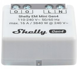 Inteligentny sterownik do pomiaru zużycia energii WiFi Shelly EM Mini Gen4