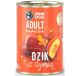 John Dog PUMPKIN Adult dzik z dynią 400g