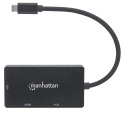 MANHATTAN ADAPTER MULTIPORT USB-C 3.1 NA HDMI/DVI/VGA M/F
