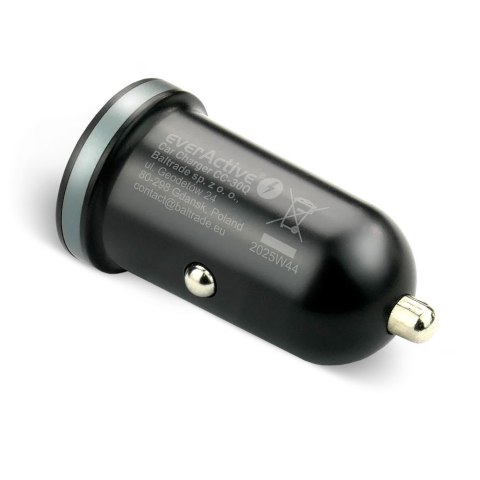 EVERACTIVE ŁADOWARKA SAMOCHODOWA 1X USB + 1X USB-C 35W QC 3.0 PD CZARNA CC-30Q