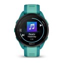 Zegarek sportowy Garmin Forerunner 165 Music AMOLED 43mm Turquoise Aqua