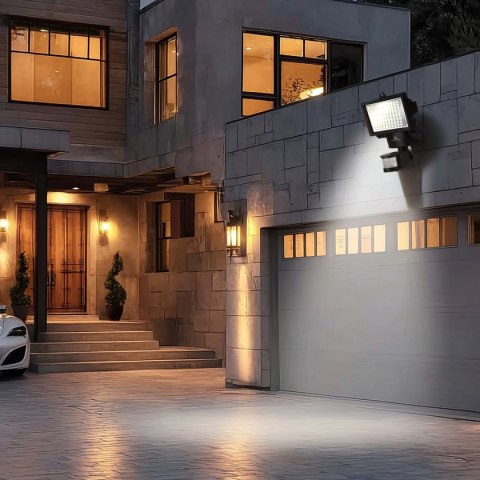 MACLEAN SOLARNY NAŚWIETLACZ LED Z CZUJNIKIEM IP44 MCE442