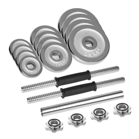 REBEL ACTIVE HANTLE REGULOWANE CHROMOWANE W WALIZCE Z GRYFEM, ZESTAW 20 KG